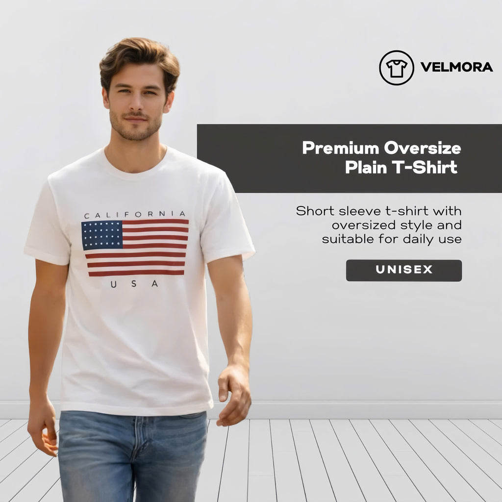 California USA Flag T‑Shirt
