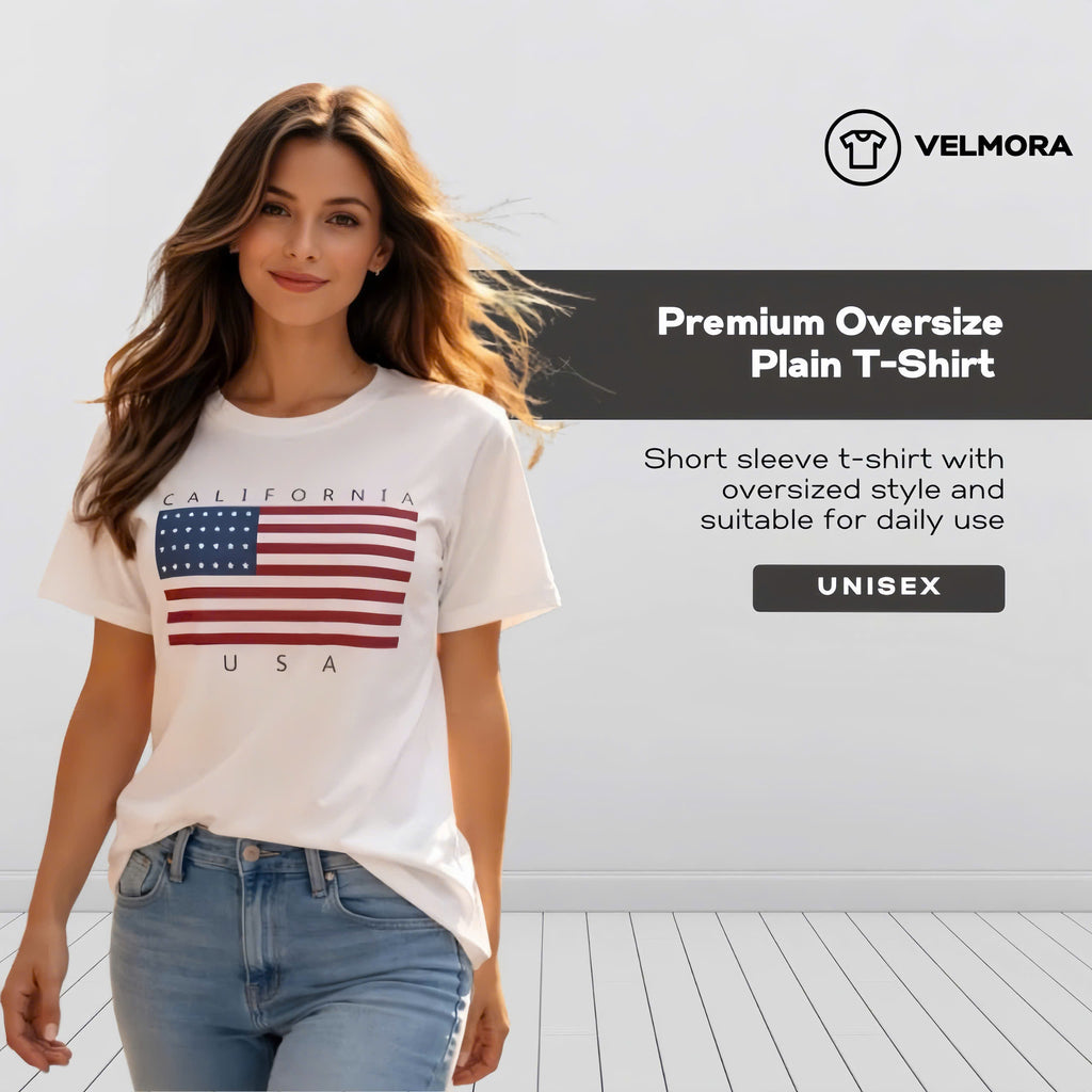 California USA Flag T‑Shirt