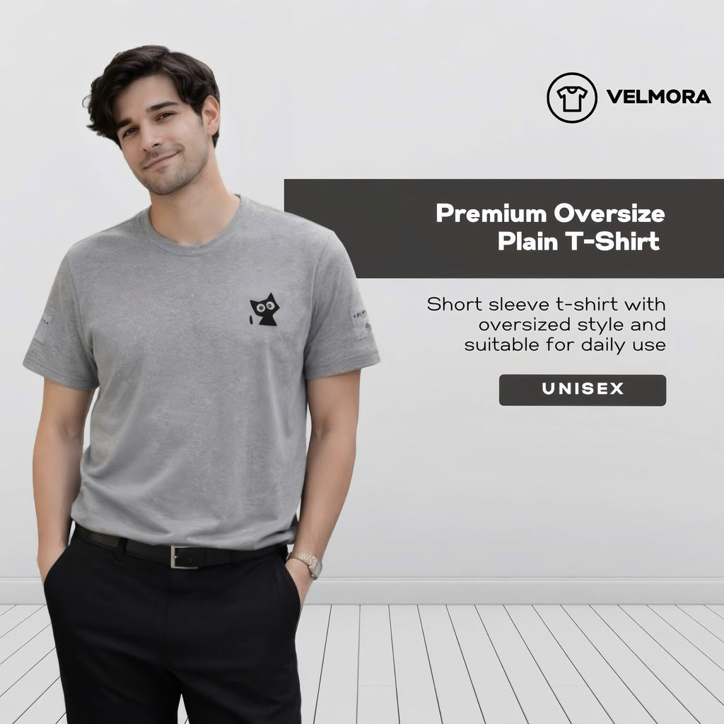 Minimalist Cat Chest Logo Tee