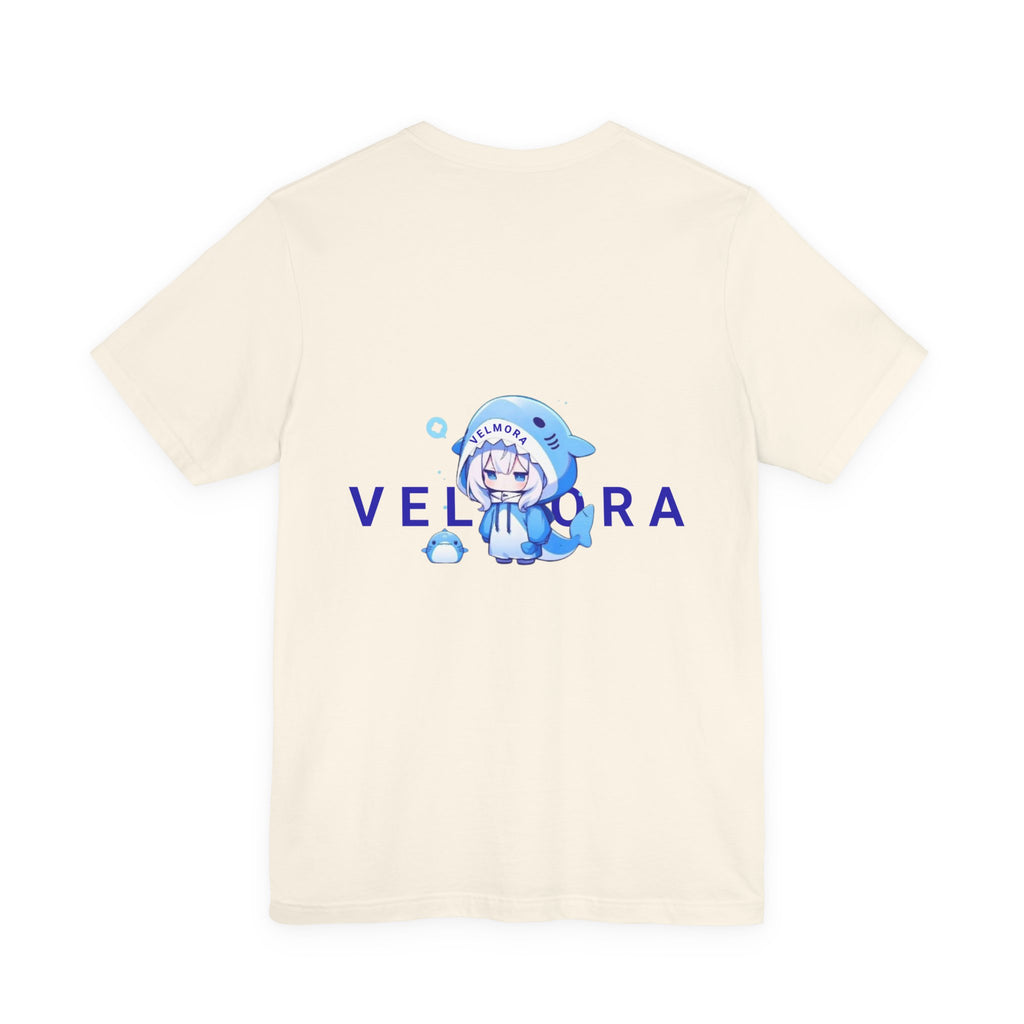 Velmora Shark Kawaii Graphic Tee
