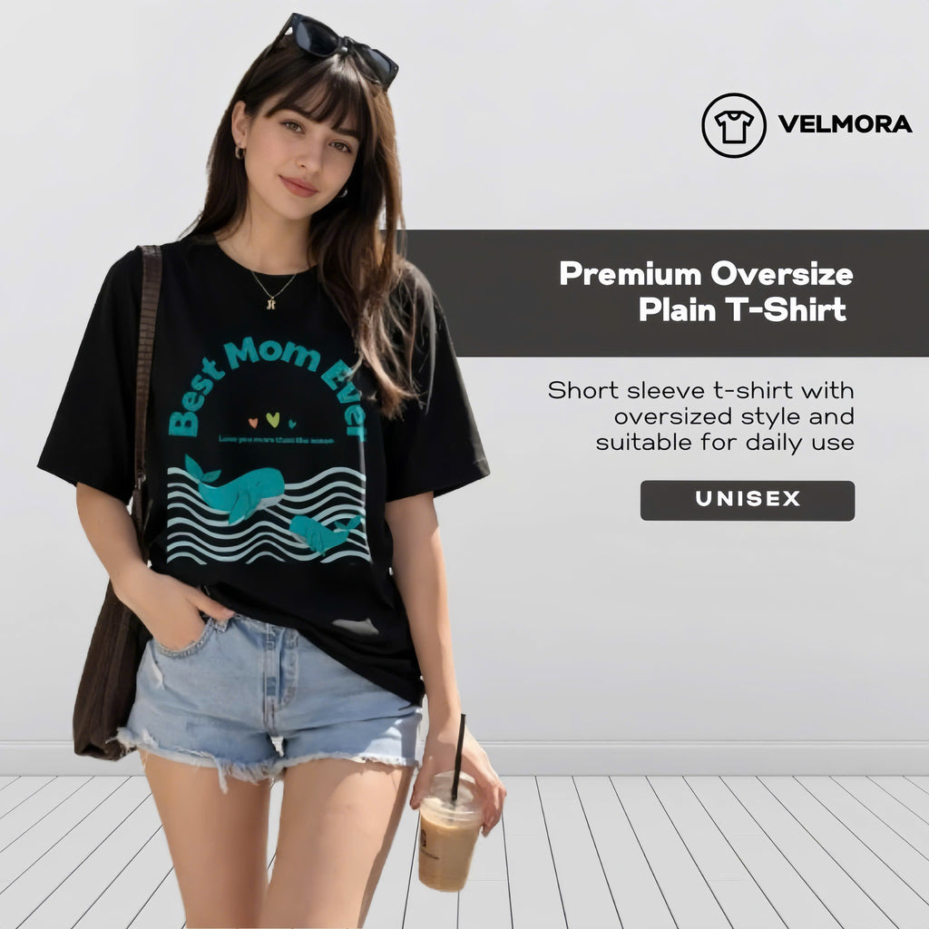 Best Mom Ever Whale Graphic Tee